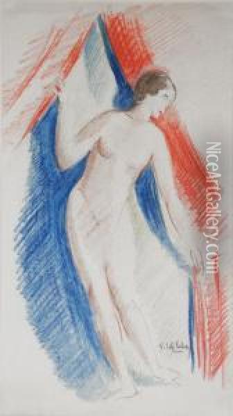 Desnudo Femenino Oil Painting - Vicenc Sole Jorba