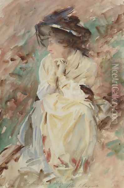 Miss Eliza Wedgewood Oil Painting - John Singer Sargent
