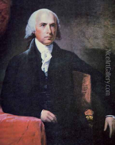 James Madison 1751-1836 Oil Painting - Charles Gilbert Stuart