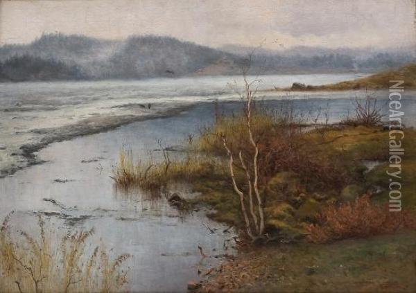 Late Autumn Oil Painting - Haakon Jensen Kaulum