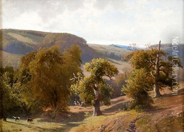 Paesaggio Collinare Oil Painting - Thomas Ireland