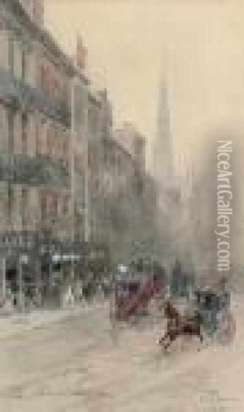 The Strand, London Oil Painting - Paolo Sala