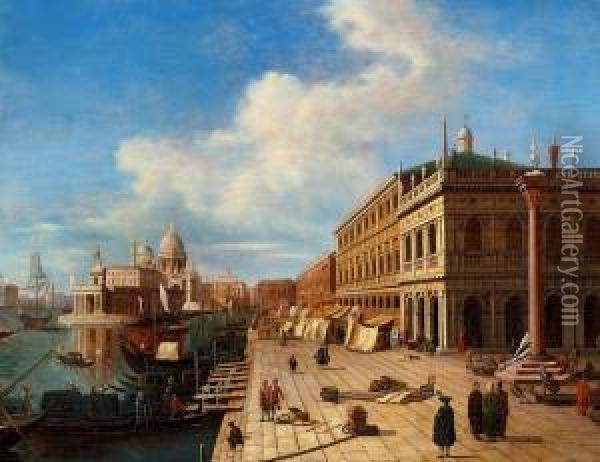 View Of Venice Oil Painting - Bernardo Bellotto