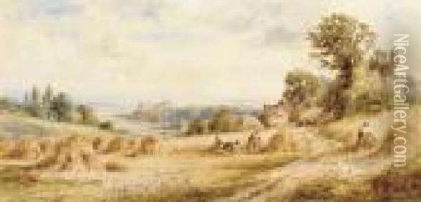 Near Arundel, Sussex Oil Painting - Henry John Kinniard
