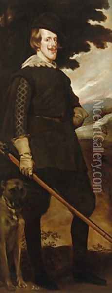 Portrait of King Philip IV of Spain 1630s Oil Painting - Juan Bautista Martinez del Mazo