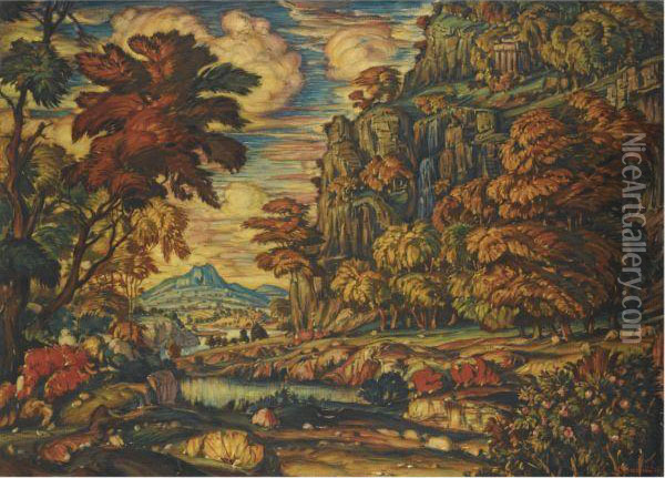Fantasy Landscape Oil Painting - Konstantin Fedorov. Bogajewski