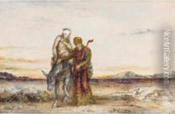 Le Bon Samaritain Oil Painting - Gustave Moreau