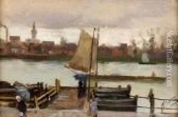 Cologne Oil Painting - William Henry Bartlett