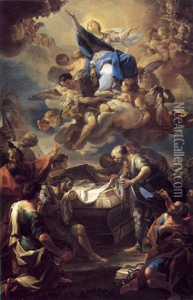 La Asuncion De La Virgen Oil Painting - Corrado Giaquinto