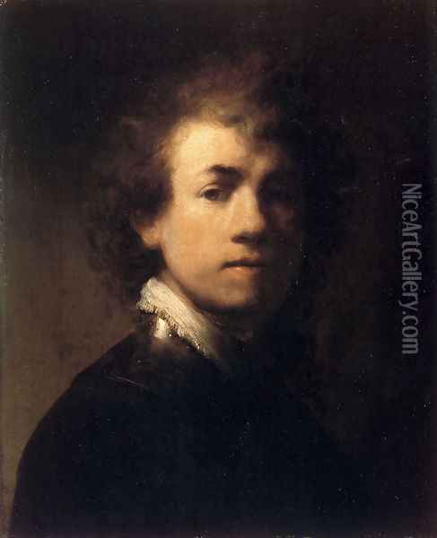 Self-Portrait In A Gorget Oil Painting - Rembrandt Van Rijn