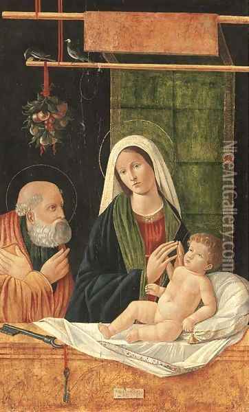 The Madonna and Child with Saint Peter Oil Painting - Francesco Bissolo
