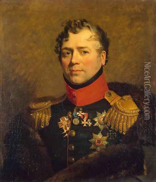 Portrait of Dmitry V. Golitsyn Oil Painting - George Dawe
