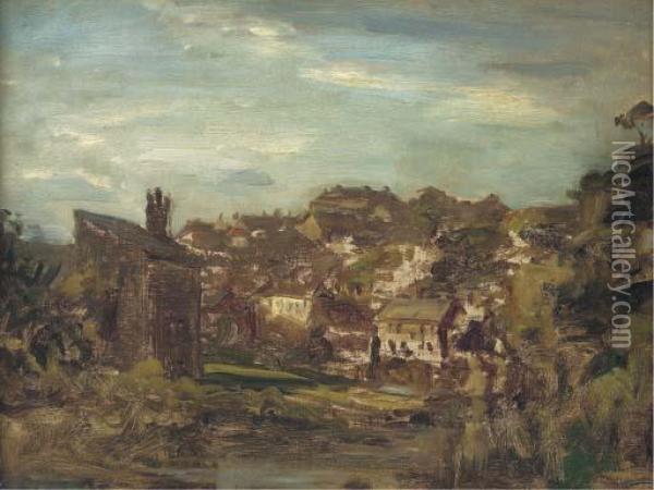 Knaresborough, North Yorkshire Oil Painting - Philip Wilson Steer