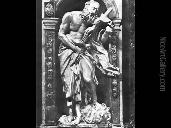 Saint Jerome Oil Painting - Gian Lorenzo Bernini