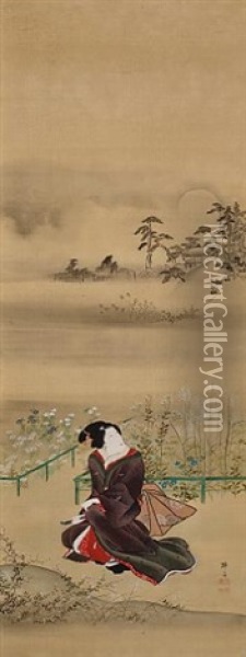 A Beauty (set Of 3) Oil Painting -  Hokuba