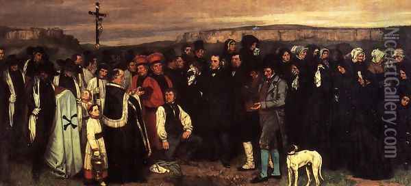 A Burial at Ornhans Oil Painting - Gustave Courbet