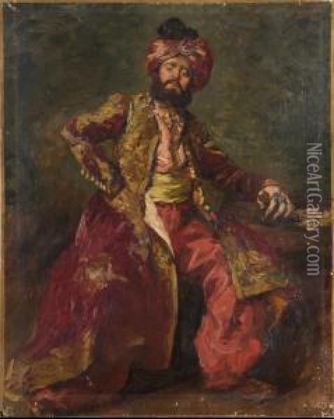 Portrait D'oriental Oil Painting - Carolus (Charles Auguste Emile) Duran