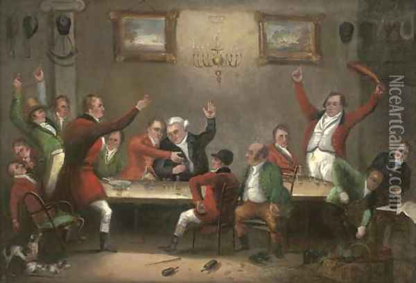 The hunting party Oil Painting - Luke Clennell