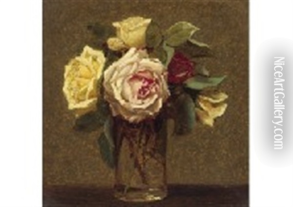 Rose Oil Painting - Emma Magnus