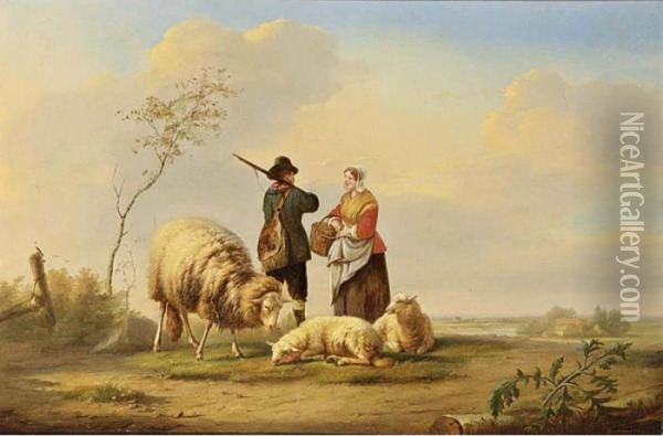 The Rendez-vous Oil Painting - Franz van Severdonck
