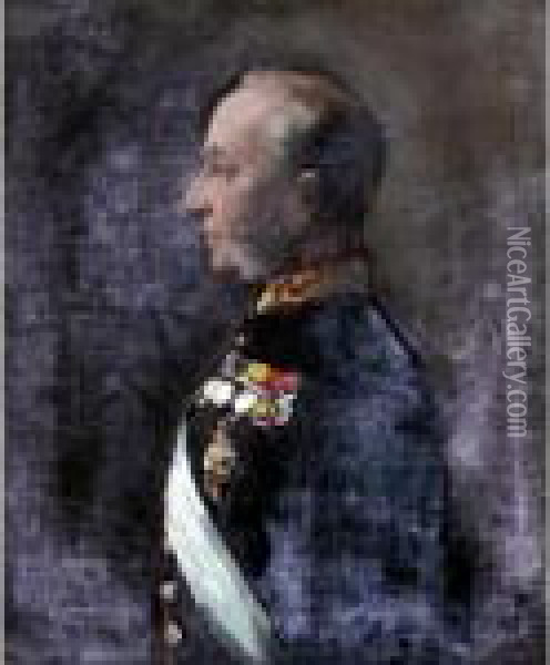 Portrait Of William, 15 Th Lord Elphinstone (1828-1893) Oil Painting - John Lavery
