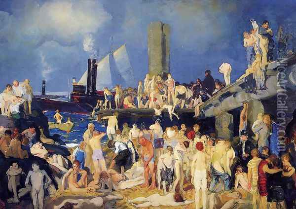 Riverfront No 1 Oil Painting - George Wesley Bellows