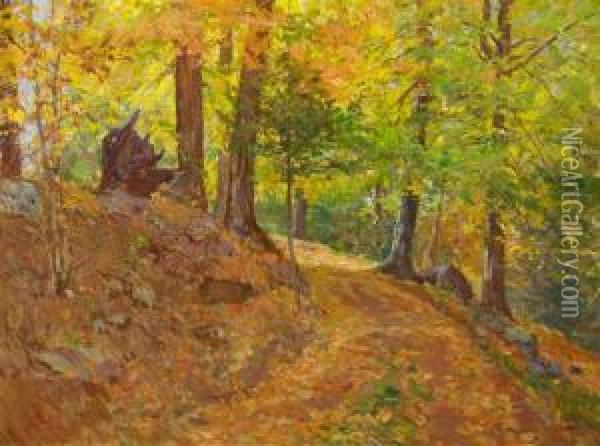 Autumn Scene Oil Painting - William Forsyth