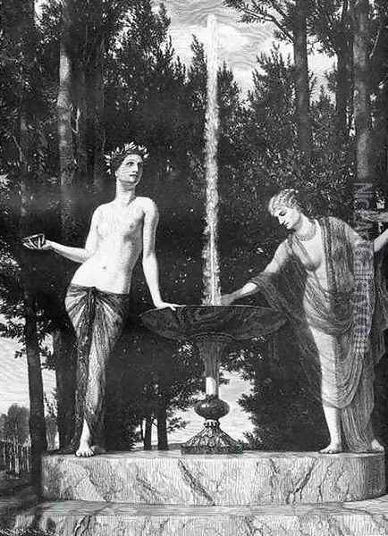 The Muses Oil Painting - Arnold Bocklin