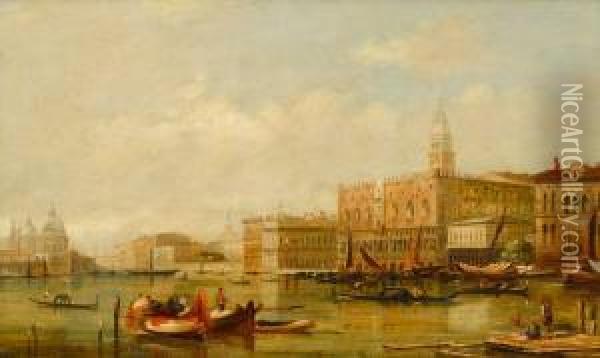 The Doge's Palace, Venice Oil Painting - Edward Pritchett