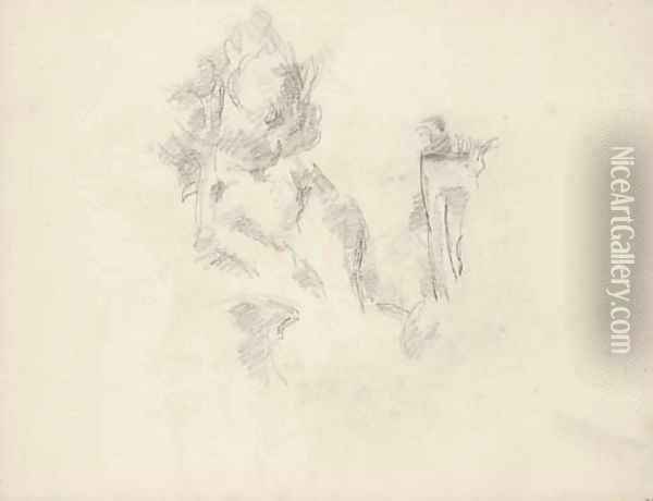 Dans la carriere de Bibemus Oil Painting - Paul Cezanne