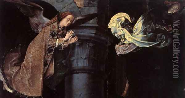The Adoration of the Shepherds (detail 2) 1476-79 Oil Painting - Hugo Van Der Goes