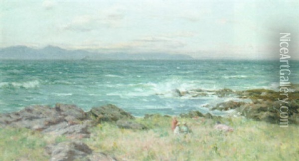 By The Sea Oil Painting - Joseph Henderson
