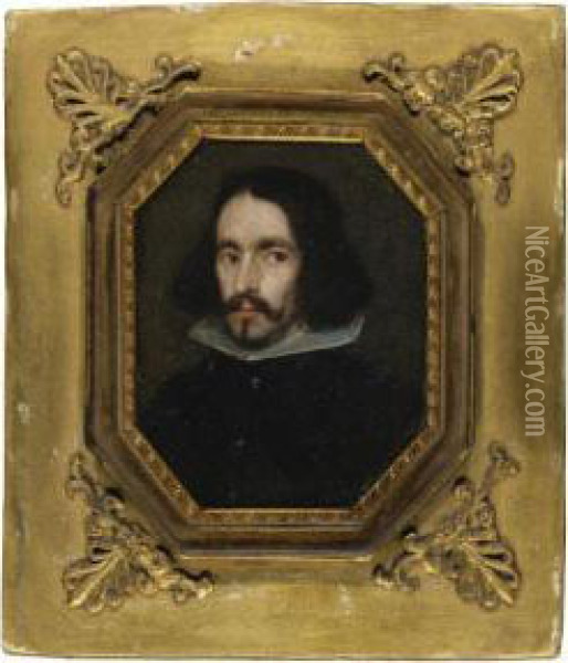 Portrait Of A Gentleman Oil Painting - Diego Rodriguez de Silva y Velazquez