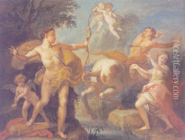 Ercole, Deiamira E Nesso Oil Painting -  Parmigianino (Michele da Parma)