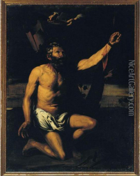 San Bartolomeo Oil Painting - Jusepe de Ribera