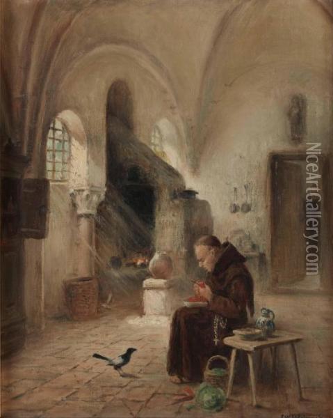 Koksbestyren Oil Painting - Frans Wilhelm Odelmark