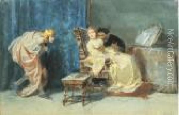Scena Dell'otello Di Shakespeare Oil Painting - Domenico Morelli