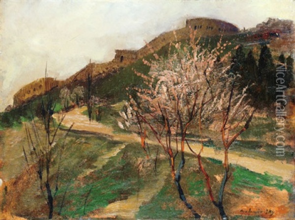 Citadella Oil Painting - Laszlo Mednyanszky