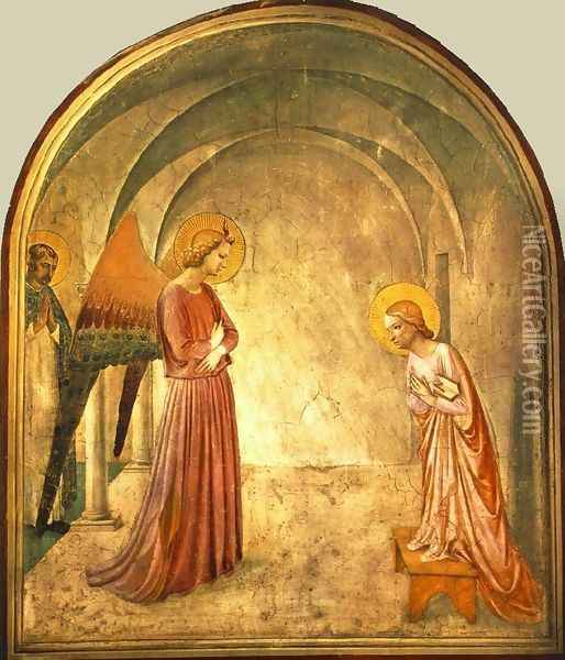 The Annunciation 2 Oil Painting - Angelico Fra