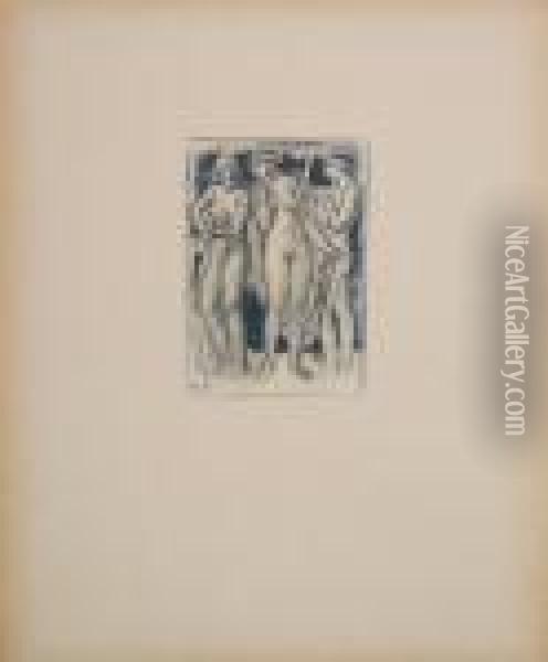 Three Muses Oil Painting - Karel Spillar