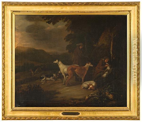Paesaggio Con Sosta Di Cacciatori Oil Painting - Adriaen Cornelisz. Beeldemaker