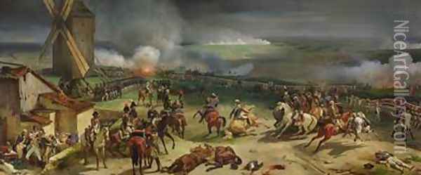 Battle of Valmy 20th September 1792 1835 2 Oil Painting - Jean Baptiste Mauzaisse