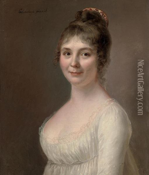 Portrait Of A Lady Oil Painting - Johann Ernst, Julius Heinsius