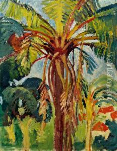 Palme Oil Painting - Leo Putz