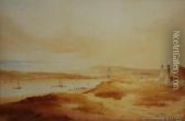 View Of Exmouth November 4 Oil Painting - Anthony Vandyke Copley Fielding