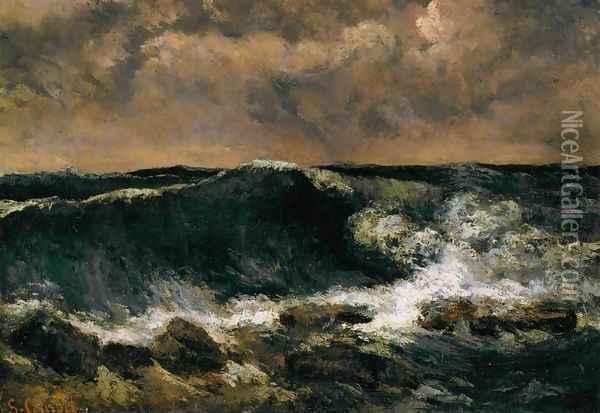 The Wave Oil Painting - Gustave Courbet