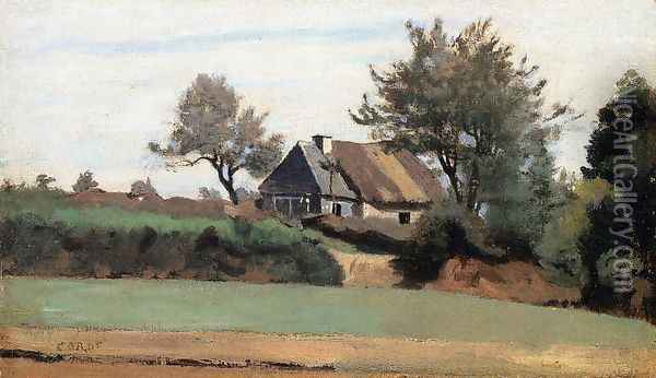 Archicourt, Near Arras Oil Painting - Jean-Baptiste-Camille Corot