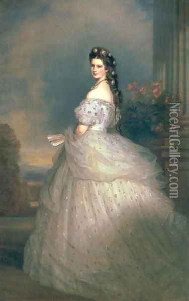 Elizabeth of Bavaria Oil Painting - Franz Xavier Winterhalter