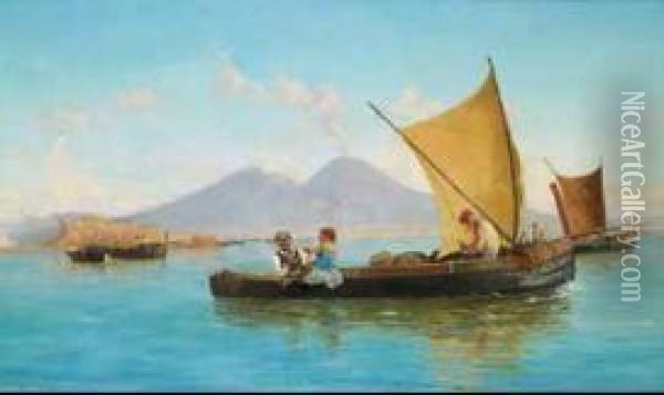 Il Ritorno Dalla Pesca Oil Painting - Francesco Saverio Torcia