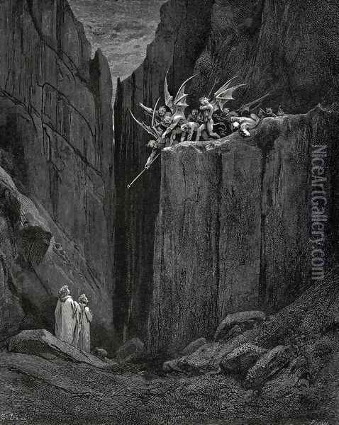 Inferno, Canto XIX - Gustave Doré 